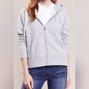 Ralph Lauren Vintage Light Gray Women’s Zip-Up Hoodie Size M